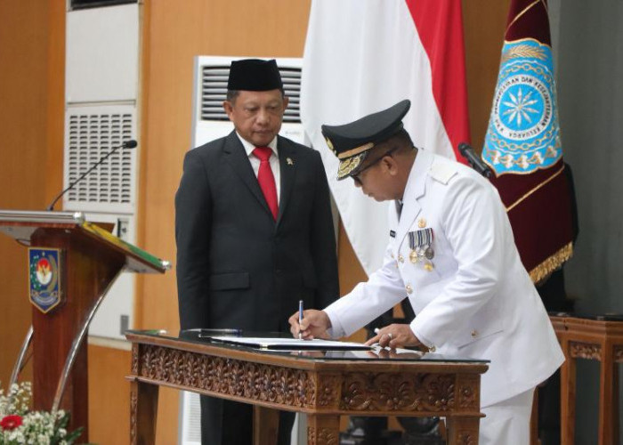 Lantik Samsudin Jadi Pj Gubernur Lampung, Ini Pesan Mendagri Tito Karnavian