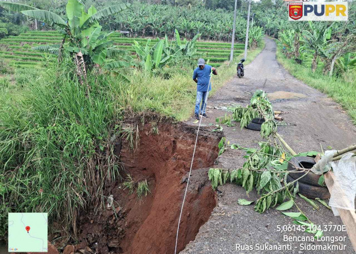 Kolaborasi DPUPR-BPBD Lambar, Jalan Putus Gedungsurian Segera Dibangun Permanen