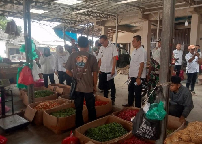 Tim Pengendalian Inflasi Lampung Selatan lakukan Sidak Pasar di Jatimulyo 