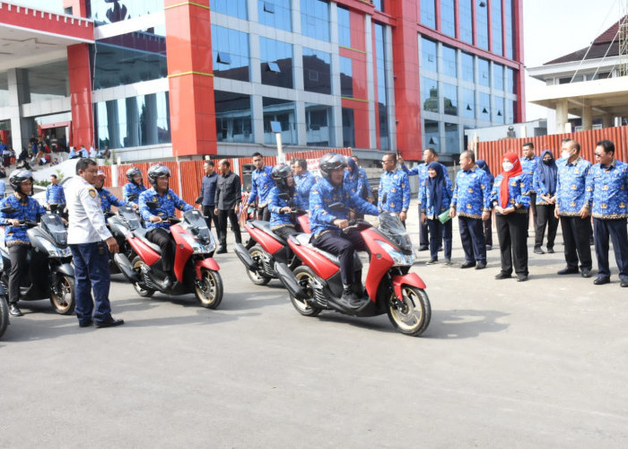 126 Unit Yamaha Lexi S Dibagikan ke Lurah se-Kota Bandar Lampung 