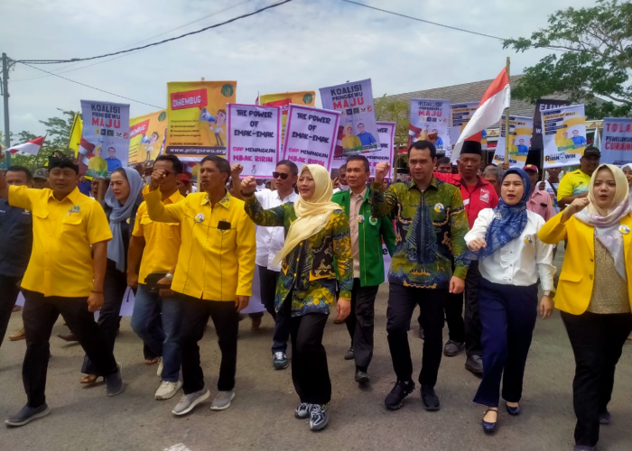 Ririn-Win Daftar ke KPU, Janji Wakafkan Diri untuk Rakyat