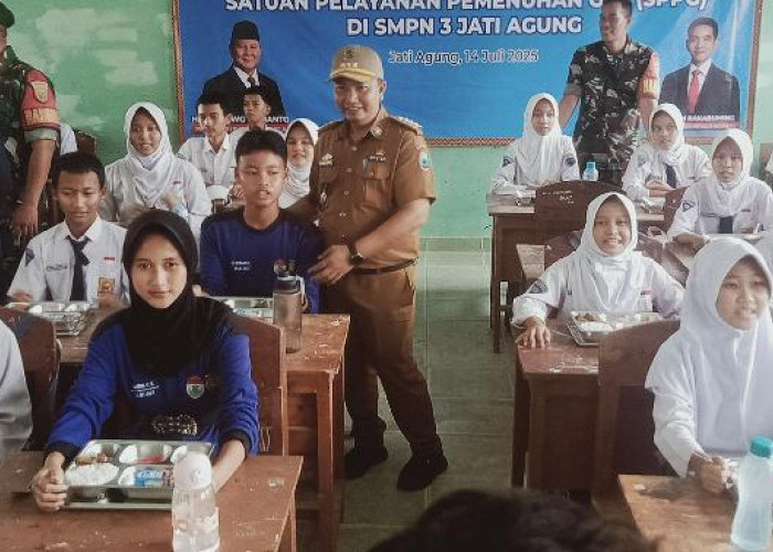 SMPN 3 Jatiagung menjadi Launching  Perdana MBG di Kecamatan Jatiagung 