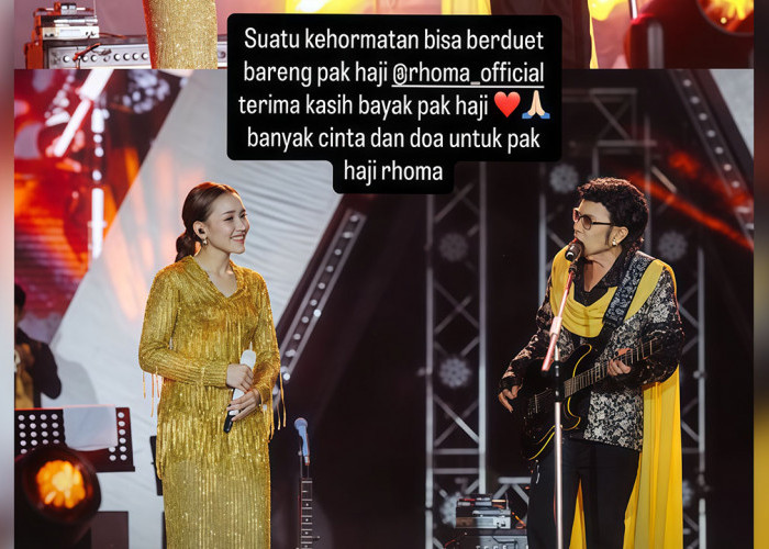 Ukir Sejarah, Ayu Ting Ting Manggung Bareng Rhoma Irama dan Soneta Band