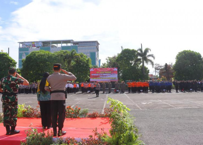 Ratusan Personel Gabungan Siap Amankan Natal dan Tahun Baru 2025 di Kota Bandar Lampung