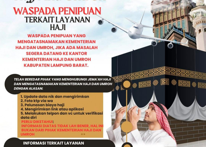 Modus Penipuan Haji Marak, CJH Lampung Barat Diminta Lebih Waspada