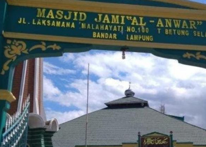 Masjid Jami Al Anwar Jadi Saksi Penyebaran Agama Islam Pertama di Lampung