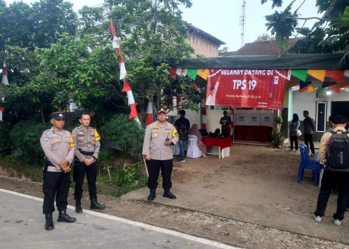 Polresta Bandar Lampung Lakukan Pengamanan di TPS 31 Kedaton dan TPS 19 Way Kandis