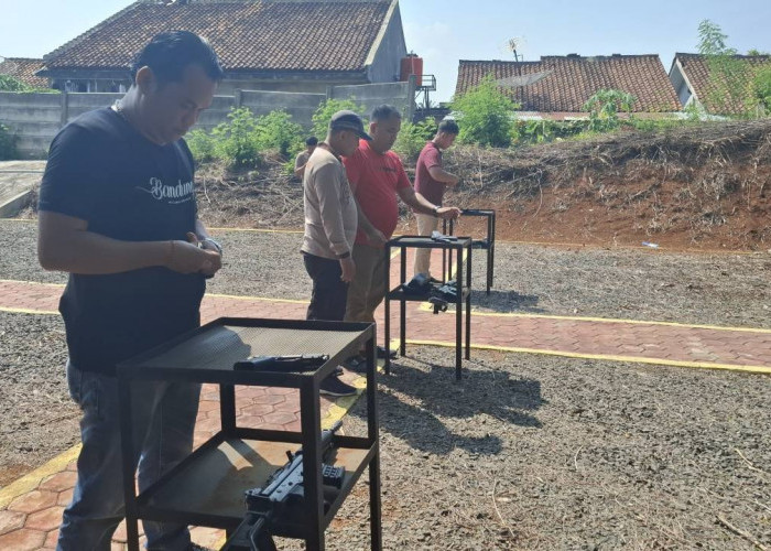 Tingkatkan Kemampuan Personel, Polres Lampung Utara Gelar Ujian Menembak