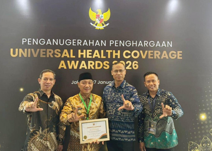 Lampung Selatan Sabet UHC Award 2026, Perlindungan Jaminan Kesehatan Hampir 98 Persen
