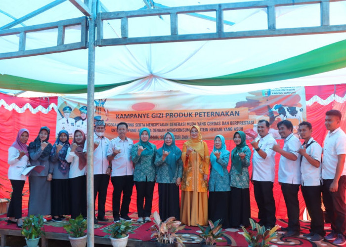Disnakeswan Lampung Gelar Kampanye Gizi Produk Peternakan di Pesisir Barat