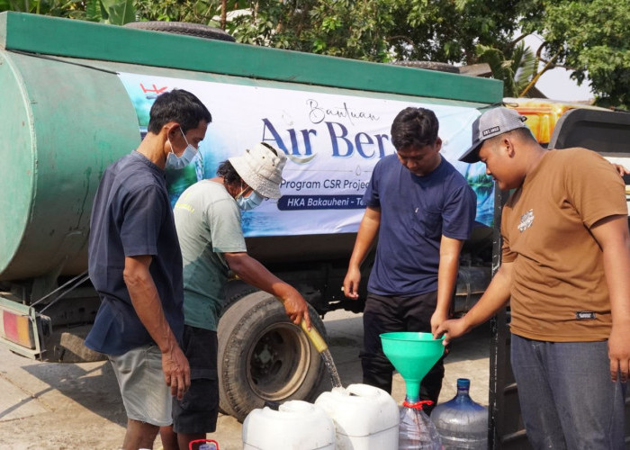 Hakaaston Peduli Warga, Salurkan Air Bersih ke Desa Sidodadi Lampung Selatan