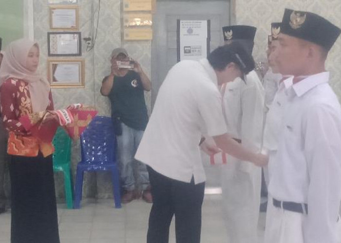 Paskibraka Kecamatan Jatiagung Resmi Dikukuhkan 