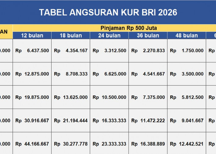 KUR BRI 2026: Pinjaman Rp250 Juta Bisa Diakses Pelaku UMKM, Cicilan Mulai Rp4 Jutaan per Bulan