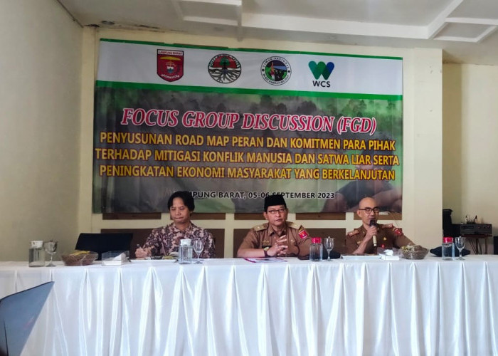 Upaya Penanganan Konflik Satwa, DLH Lampung Barat Gelar FGD