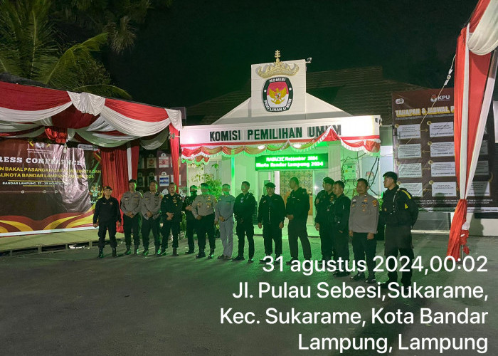 Polresta Bandar Lampung Tingkatkan Patroli di KPU dan Bawaslu Selama Tahapan Pilkada