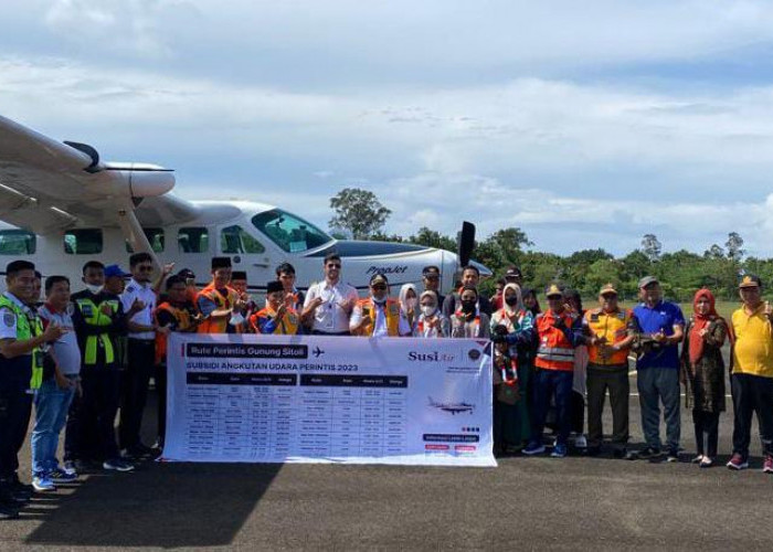 Penerbangan Perdana Awal Tahun 2023, Penumpang Pesawat Krui-Bandar Lampung Full