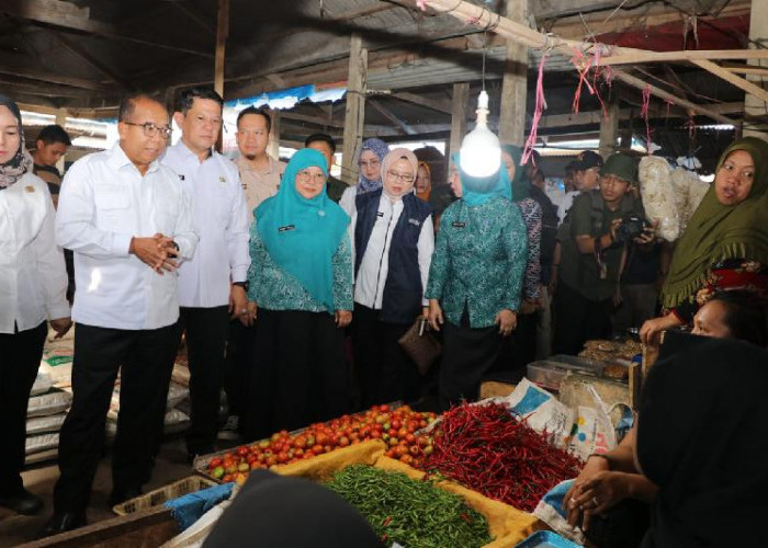 Pj Gubernur Samsudin Kunjungi Tulangbawang Barat Tinjau Pasar dan Berikan Sejumlah Bantuan