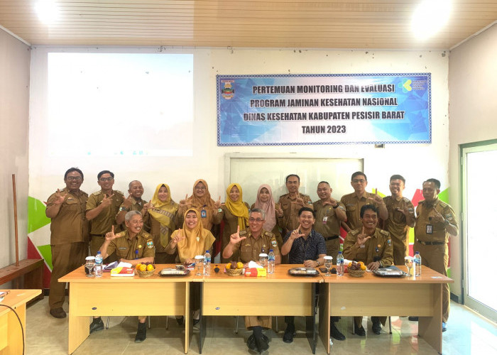 Dinkes Pesbar Laksanakan Monev Program JKN 2023