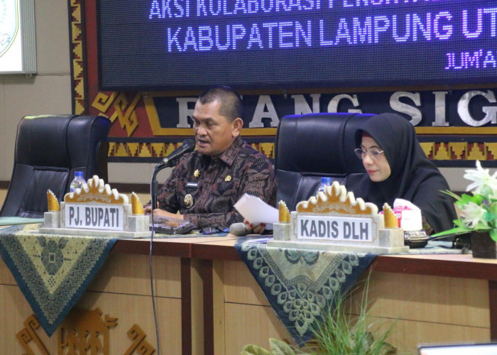 Pj. Bupati Lampung Utara Pimpin Rakor Roadmap Kolaborasi Pengelolaan Sampah