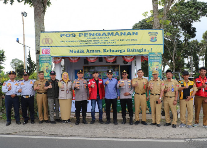 Sidak Posko Idul Fitri, Parosil Pastikan Operasi Ketupat Krakatau 2026 di Lambar Siap Total