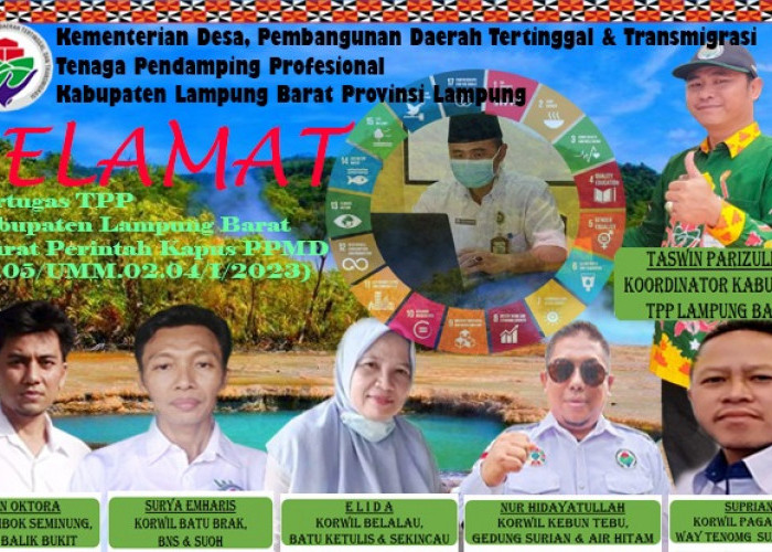 TPP Desa Lampung Barat Formasi Baru