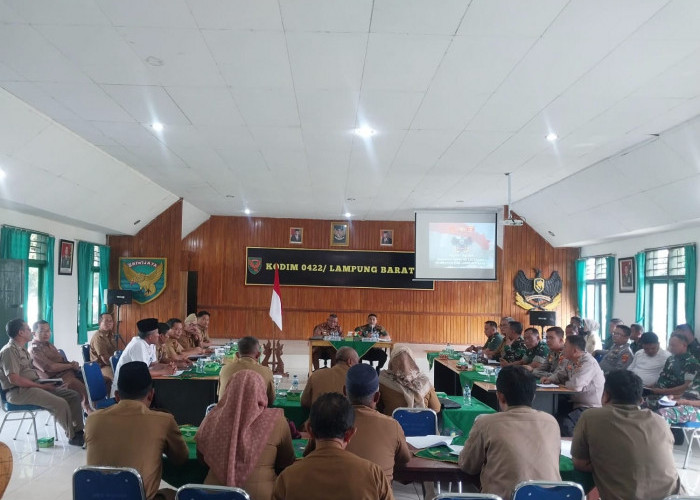 Pemkab dan Kodim 0422 Lampung Barat Bahas Persiapan TMMD Ke-120