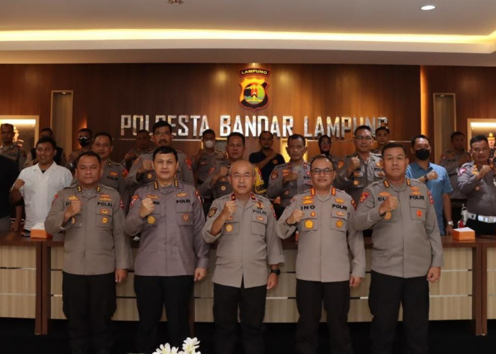 Polresta Bandar Lampung Terima Tim Supervisi Ops Lilin dari Mabes Polri
