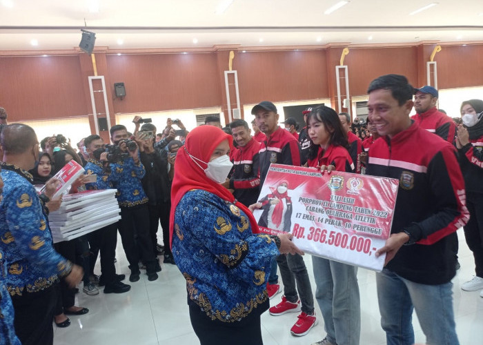 Pemkot Bandar Lampung Berikan Bonus Atlet Porprov Rp5,5 Miliar