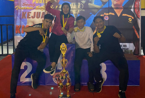 Empat Petarung Kickboxing Lambar Sabet 4 Medali Emas Pada Kejuaraan Tingkat Provinsi