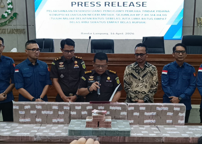 Korupsi proyek Tol Terpeka, Kejati Lampung kembalikan Rp7,8 miliar rupiah ke negara