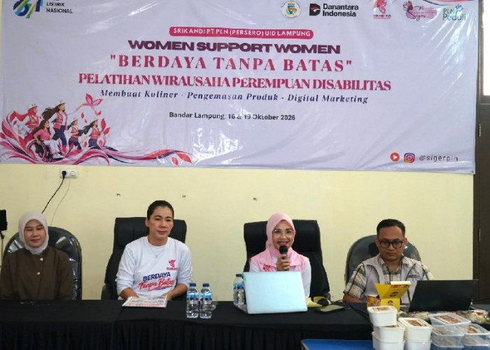PLN UID Lampung Dorong Kemandirian Ekonomi Perempuan Disabilitas Lewat Pelatihan