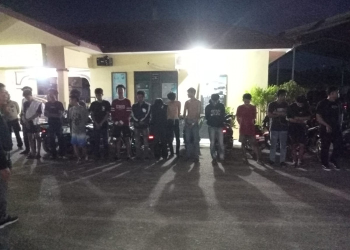 Polsek Sukarame Amankan 16 Remaja yang Hendak Balap Liar di Jalur By Pass Bandar Lampung