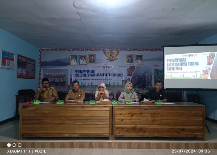 BPN Lampung Barat Gelar Pendampingan PUFAP Kepada Warga Pekon Trimulyo