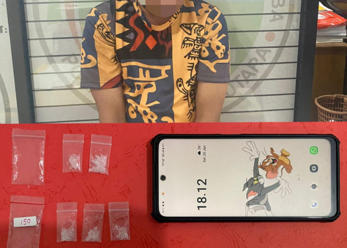 Polisi Tangkap Pria di Kotabumi Selatan, 16 Paket Sabu Diamankan