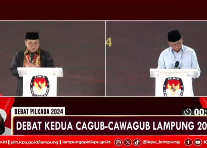 Arinal-Sutono vs RMD-Jihan Adu Gagasan Visi dan Misi di Debat Kedua Pilgub Lampung