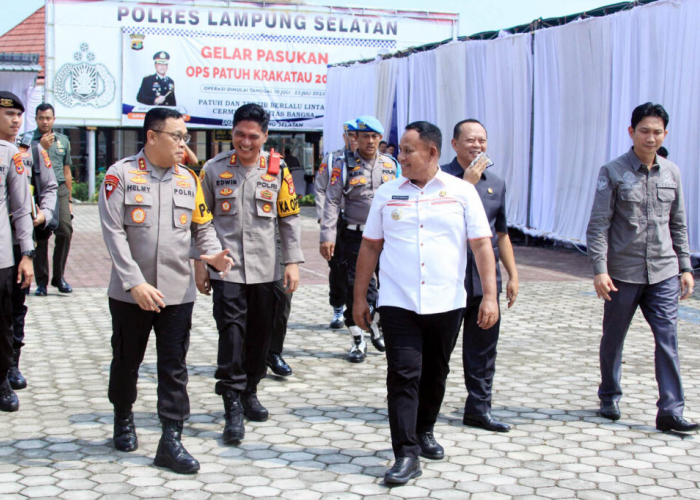 Kunjungan Kapolda Helmy Santika ke Lampung Selatan Disambut Bupati Nanang Ermanto