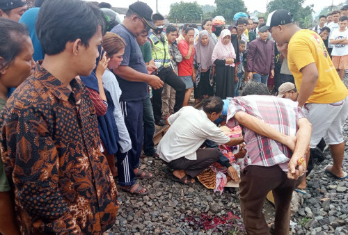 Siswi SMP Tewas Tersambar Kereta Babaranjang di Perlintasan Stasiun Labuhan Ratu