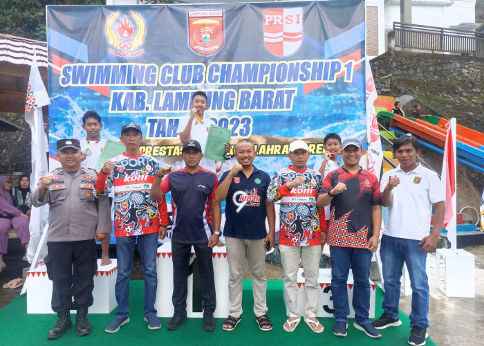 Untuk Pertama Kalinya, PRSI Lampung Barat Gelar Swimming Club Championship