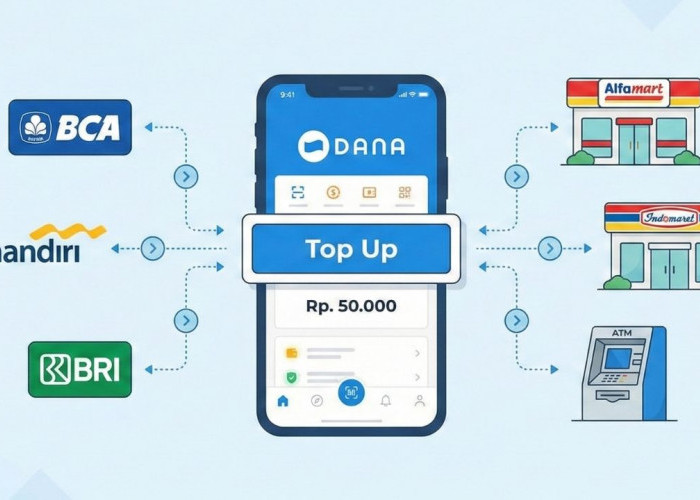 Cara Top Up DANA 2026: Lewat Mobile Banking, ATM, hingga Gerai Retail