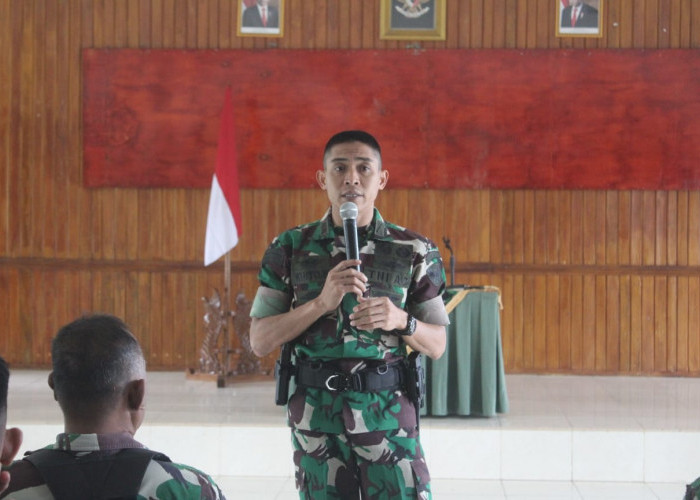 Ambil Jam Komandan, Dandim 0422/LB Sampaikan Pesan Netralitas TNI Jelang Pemilu 