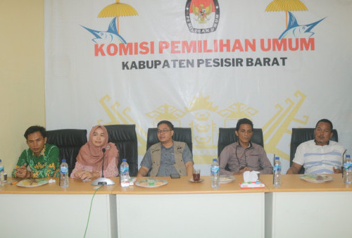 Ketua KPU Lampung Supervisi Sekaligus Tinjau Lahan Rencana Kantor KPU Pesbar