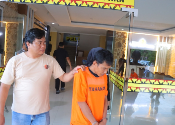Polsek Telukbetung Selatan Tangkap Pria Penggelap Motor Milik Teman Sendiri