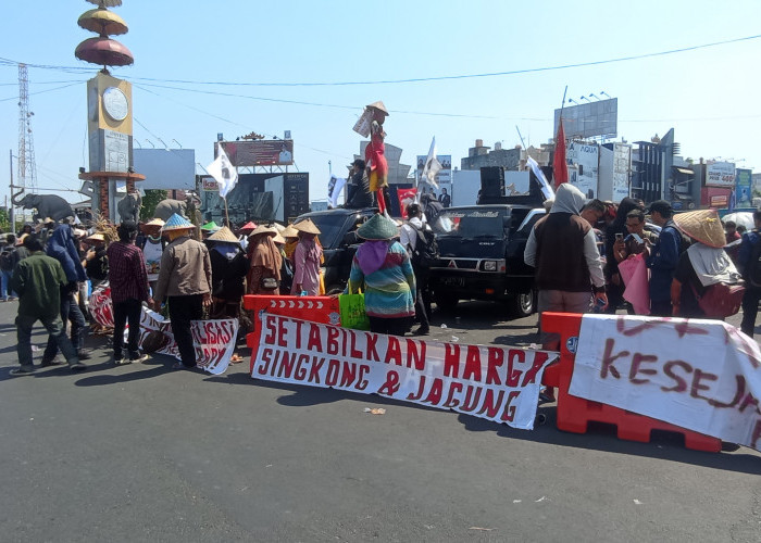 Gelar Aksi, Ratusan Petani Kota Baru Minta Hak Lahan ke Pemprov Lampung