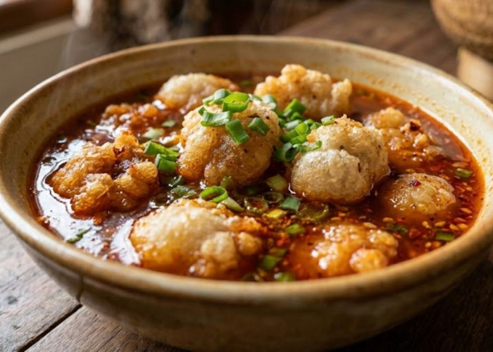 Cireng Banjur Kuah Pedas Nampol, Sensasi Jajanan Sunda Kekinian yang Bikin Nagih!