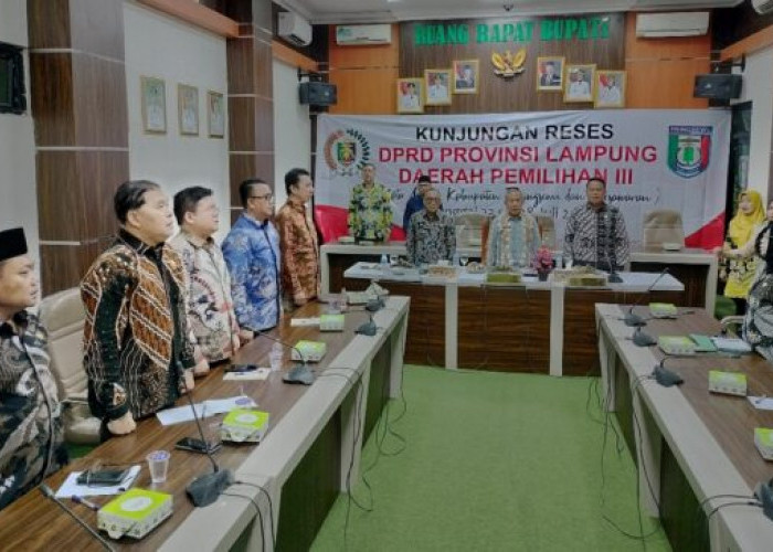 Reses : Staf Ahli Pemkab Pringsewu Sambut Tim Dapil III DPRD Lampung