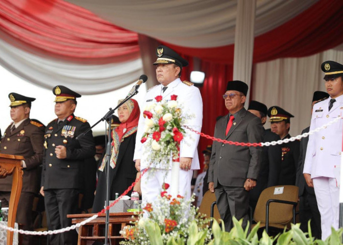 Jadi Inspektur Upacara HUT RI ke-78, Gubernur Lampung Arinal Kobarkan Semangat Membangun Daerah