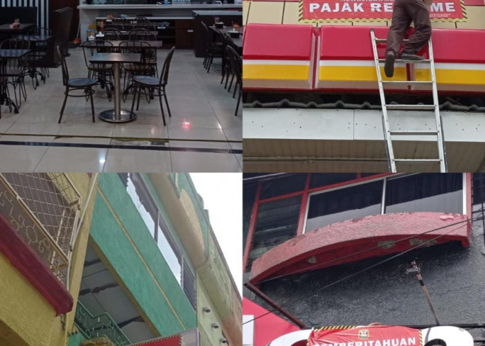 Bapenda Kota Bandar Lampung Lakukan Stikerisasi 6 Tempat Usaha yang Telah Menunggak Pajak