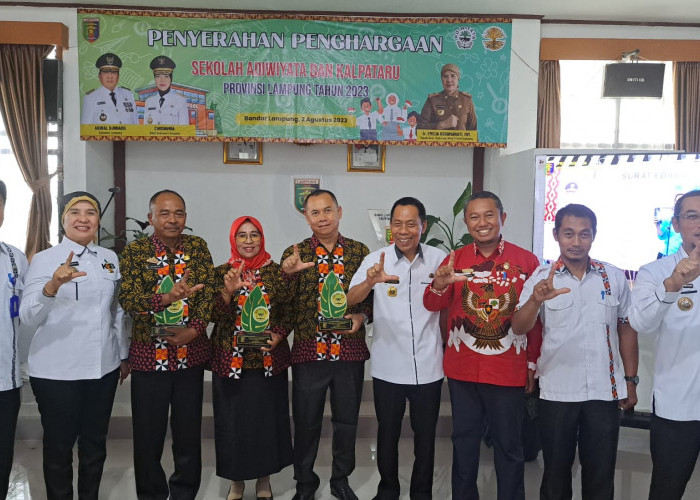Tiga Sekolah di Lampung Barat Raih Penghargaan  Adiwiyata Tingkat Provinsi Tahun 2023