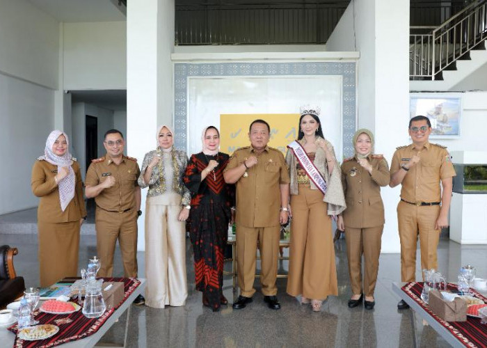 Gubernur Arinal Terima Audiensi Finalis Puteri Indonesia Tahun 2024 Asal Lampung, Nabilah Balqis