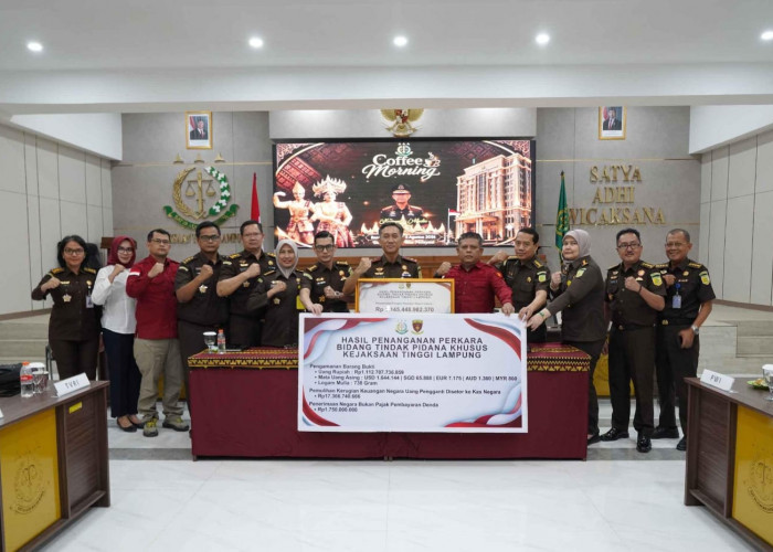 Capaian Kejati Lampung Semester I 2026, Selamatkan Keuangan Negara Rp1,14 Triliun